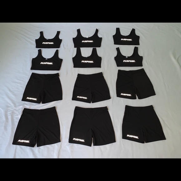 NEW Reflective Crop Top/Biker Short Set ! - Picture 6 of 6